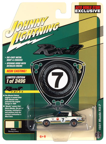 Auto World SCM099 Johnny Lightning 1/64 1981 Mazda RX-7 (Autoworld Exclusive) B7/A3/A4