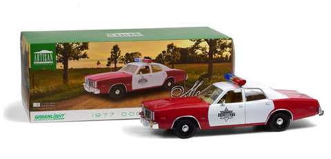 1:18 Scale Artisan Collection - 1977 Dodge Monaco - Finchburg County Sheriff By Greenlight