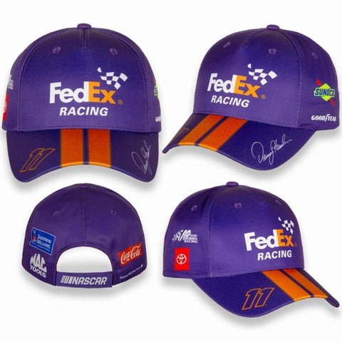 Nascar cap 2022 Denny Hamlin #11 FedEx Uniform Cap Adjustable 2022 New