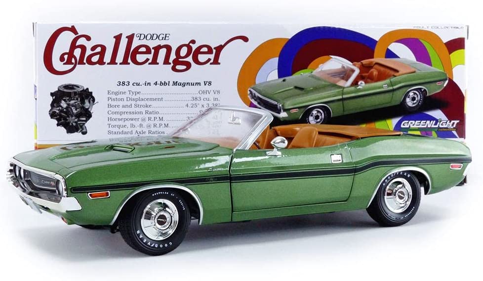 Dodge Challenger convertible 1970 blanche Greenlight au 1/18 - Collection Dodge Challenger convertible 1970 blanche Greenlight au 1/18 - Collection