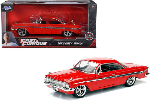 DOM'S CHEVROLET IMPALA FAST AND FURIOUS 8 2017 RED JADA TOYS