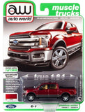 Auto World - 1/64 Muscle Trucks 2021- 2019 Ford F-150 Lariat Pickup Truck Ruby Red