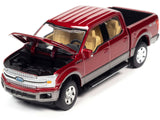 Auto World - 1/64 Muscle Trucks 2021- 2019 Ford F-150 Lariat Pickup Truck Ruby Red