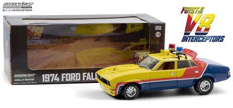 1974 FORD FALCON XB YELLOW "1ST OF V8 INTERCEPTORS" 1/18 CAR GREENLIGHT 13574
