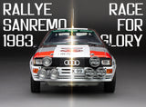 Sunstar 1:18 Audi Quattro A2 - #5 H.Mikkola/A.Hertz - Rallye Sanremo 1983 (limited edition 1999pcs) (with Movie" Race for Glory" head light separated parts)