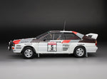 Sunstar 1:18 Audi Quattro A2 - #5 H.Mikkola/A.Hertz - Rallye Sanremo 1983 (limited edition 1999pcs) (with Movie" Race for Glory" head light separated parts)