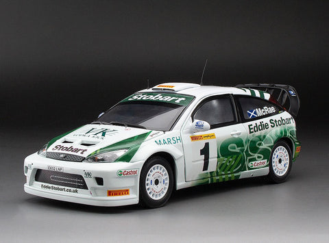 Sunstar 1:18 Ford Focus RS WRC '03 - #1 Colin McRae -Pirelli International Rally 2005 With Eddie Stobart Graphics (limited edition 1999pcs)