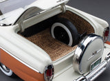 Sunstar 1:18 Scale 1956 Mercury MontClair Hard Top With Spare Tyre - Glamour Tan / Classic White 5144