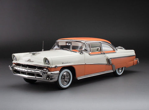 Sunstar 1:18 Scale 1956 Mercury MontClair Hard Top With Spare Tyre - Glamour Tan / Classic White 5144