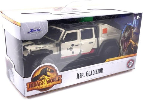 JADA TOYS JADA 34465 JURASSIC WORLD JEEP GLADIATOR CREAM/RED 1:32 Model JADA TOYS JADA 34465 JURASSIC WORLD JEEP GLADIATOR CREAM/RED 1:32 Model