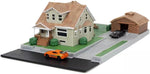 Jada Nano Fast & Furious 3668 Hollywood Rides Dom Toretto's House Display Diorama with Two 1.65" Die-cast Cars,