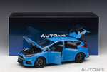 Autoart 1:18 Scale  Model Car Ford Focus RS (2016) in Nitrous Blue Full Openings 72953