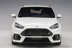 Autoart 1:18 Scale Model Car Ford Focus RS (2016) in Frozen White Full Openings 72951