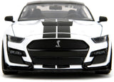 Jada 1:24 35216 Big Time Muscle 2020 Ford Mustang Shelby GT500- White with black graphics