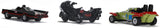 Jada Nano 31988 Classic Batman 3 Vehicle set - Batmobile/batcycle/jokermobile