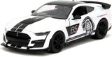 Jada 1:24 35216 Big Time Muscle 2020 Ford Mustang Shelby GT500- White with black graphics