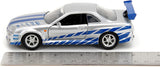 Jada 1:32 97184 Brian's 1999 Nissan Skyline GT-R (R34) -Silver/Blue