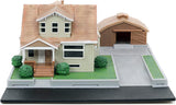 Jada Nano Fast & Furious 3668 Hollywood Rides Dom Toretto's House Display Diorama with Two 1.65" Die-cast Cars,