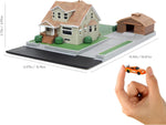 Jada Nano Fast & Furious 3668 Hollywood Rides Dom Toretto's House Display Diorama with Two 1.65" Die-cast Cars,