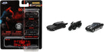 Jada Nano 32043 The Batman 2022-3 Piece set-Batmobile/Batcycle/1963 Chevrolet corvette