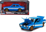 Jada 1:24 99572 Fast & Furious Brian's Ford Escort RS2000 MK1 - Blue with white stripes