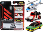 Jada Nano 31955 Jurassic world 3 piece set - Helicopter/jeep wrangler/ford explorer