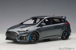 Autoart 1:18 Scale Model Car Ford Focus RS (2016) in Stealth Grey Full Openings 72954