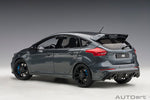 Autoart 1:18 Scale Model Car Ford Focus RS (2016) in Stealth Grey Full Openings 72954