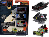 Jada Nano 31988 Classic Batman 3 Vehicle set - Batmobile/batcycle/jokermobile