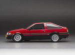 Sunstar 1:24 51002 1985 Toyota Corolla Levin (AE86) – Red/Black