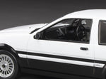 Sunstar 1:24 51001 1985 Toyota Corolla Levin (AE86) – White/Black