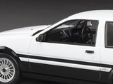 Sunstar 1:24 51001 1985 Toyota Corolla Levin (AE86) – White/Black