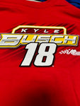 NASCAR T-SHIRT KYLE BUSCH M&MS RED SPECIAL PRICE