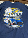 NASCAR T-SHIRT CHASE ELLIOTT NAPA 9 SPECIAL PRICE NAVY BLUE 2XL