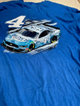 NASCAR T-SHIRT KEVIN HARVICK BUSCH LIGHT BLUE T-SHIRT XL