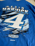 NASCAR T-SHIRT KEVIN HARVICK BUSCH LIGHT BLUE T-SHIRT XL