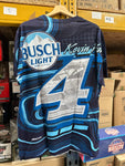 NASCAR T-SHIRT - Kevin Harvick #4 BUSCH LIGHT Sublimated Total Print - Adult - DESIGN I8609 - *FREE POSTAGE*