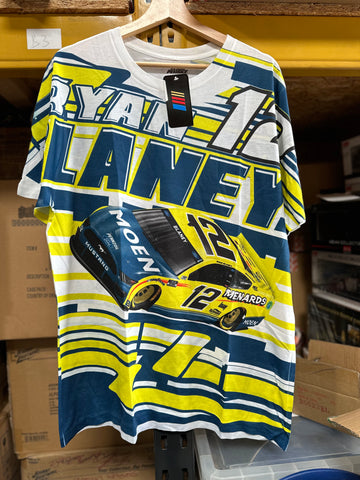 NASCAR T-SHIRT - RYAN BLANEY #12 Sublimated Total Print - Adult - DESIGN I1464 - *FREE POSTAGE*