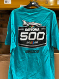 NASCAR T-SHIRT TURQUOISE 2XL DAYTONA 500 T-SHIRT SIZE 2XL