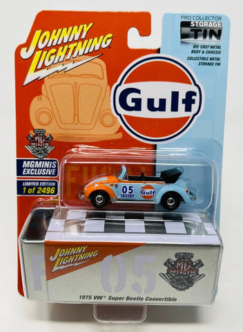 Autoworld 1:64 1975 VW Super Beetle Convertible JLCP7378/GULF-BLUE Exclusive 1 of only 2496 B7/A3/A4