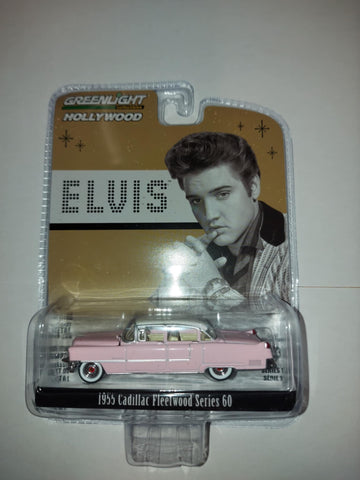 GREENLIGHT 1/64 SCALE ELVIS' 1955 CADILLAC FLEETWOOD SERIES 60 PINK | 44740-C