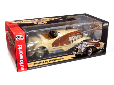 AutoWorld 1935 Duesenberg SSJ Speedster 1/18 Scale - AW305 - (EB10)