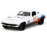 Jada 1:24 35205 Big Time Muscle 1966 Chevrolet Corvette #66 Toyo Tires - White