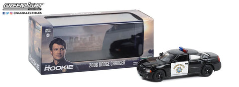 2006 DODGE CHARGER POLICE CHP "THE ROOKIE" TV SERIES 1/43 MODEL GREENLIGHT 86634