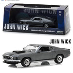 Greenlight 86540 John Wick 1969 Ford Mustang BOSS 429 1:43 Scale B4/A2