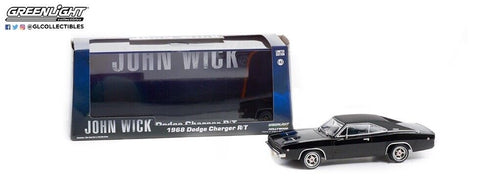 Greenlight 1:43 John Wick (2014) 1968 Dodge Charger R/T Black - 86608