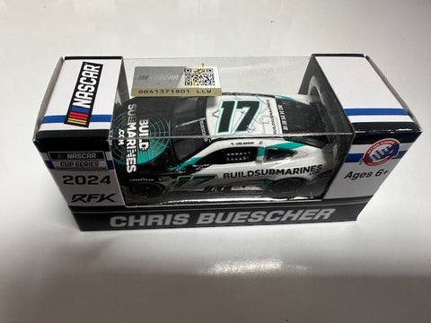 NASCAR 1/64 CHRIS BUESCHER 17 BUILDSUBMARINES.COM WATKINS GLEN WIN 2024