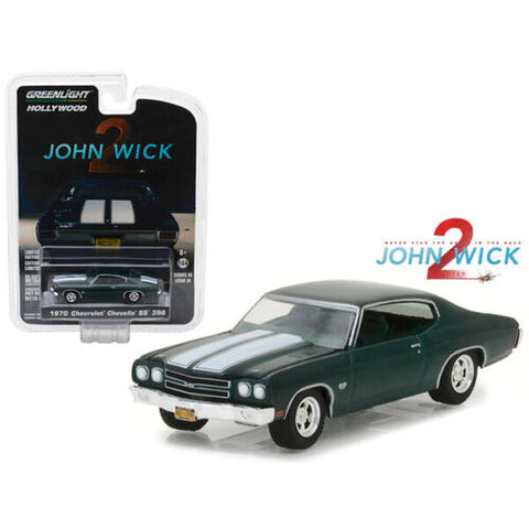 greenlight 1/64 1:64 John Wick: Chapter 2 2017 1970 Chevrolet Chevelle SS 44780-F Greenlight 9a