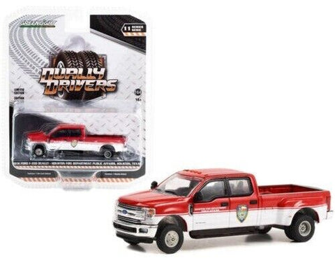 GREENLIGHT 1/642019 FORD F-350 Dually - Houston Fire Department - 1/64 Greenlight