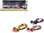 1/64 INDYCAR 3 CAR SET 11581 | 1:64 2023 Indianapolis 500 Podium 3-Car Set - #2 Josef Newgarden, Team Penske / Shell Oil, #8 Marcus Ericsson, Chip Ganassi Racing / Huski Ice Spritz, #14 Santino Ferrucci, AJ Foyt Racing / Homes for